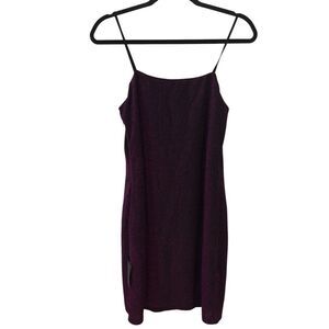 Lulus Take Me Anywhere Late Night Party‎ Purple Sparkly Bodycon Mini Dress NWT